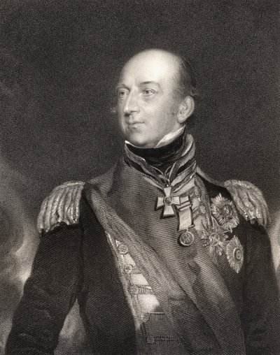 Sir Edward Codrington, British Admiral, Engraved by J. Cochran, from 